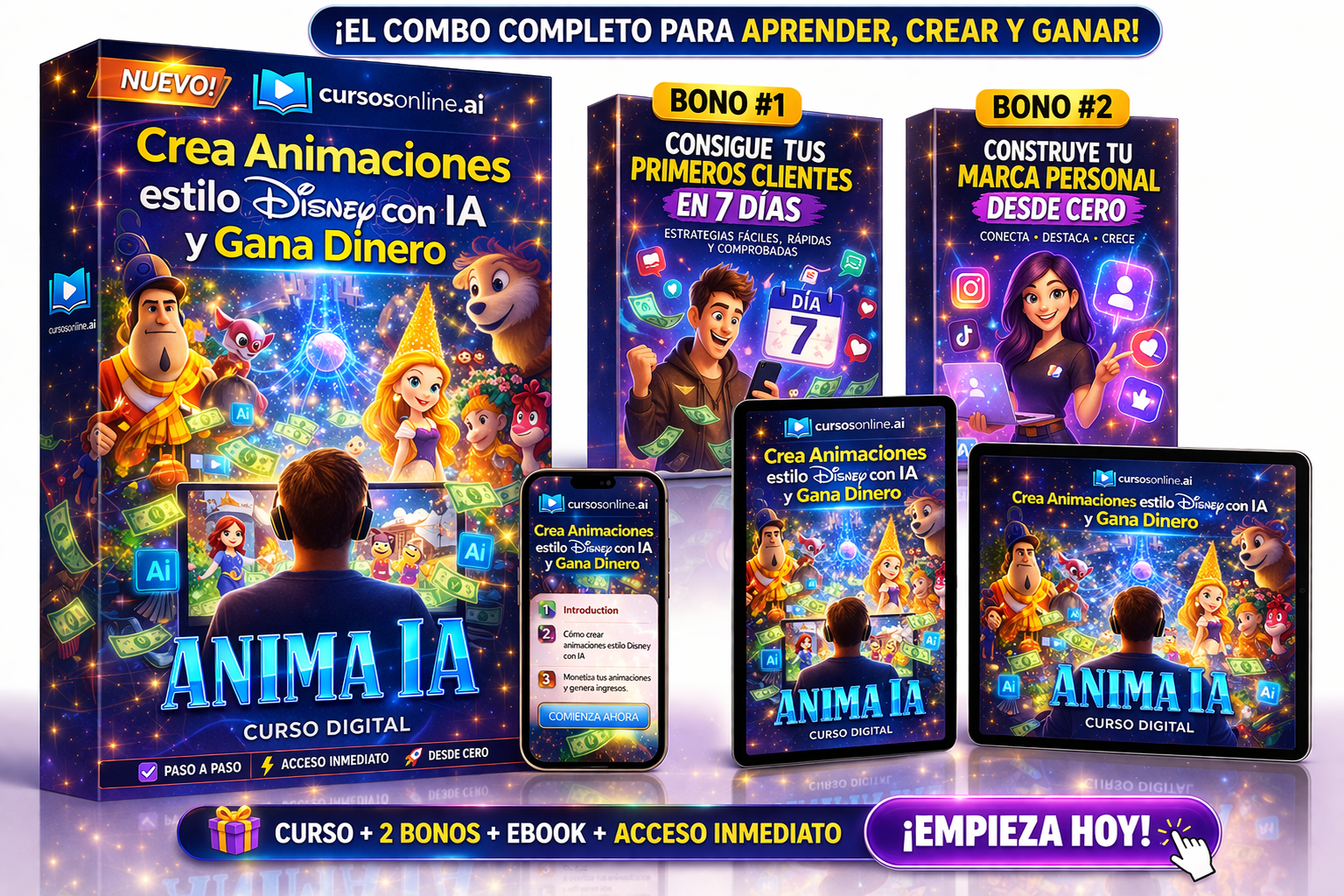 ANIMA IA — Crea Animaciones Estilo Disney con IA y Gana Dinero